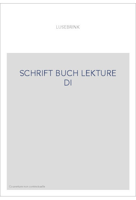 SCHRIFT BUCH LEKTURE DI