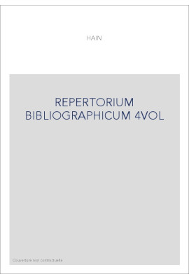 REPERTORIUM BIBLIOGRAPHICUM.