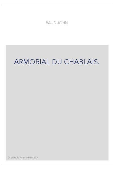 ARMORIAL DU CHABLAIS.