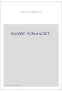 BALZAC ROMANCIER.