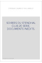 SOIREES DU STENDHAL CLUB.2E SERIE. DOCUMENTS INEDITS.