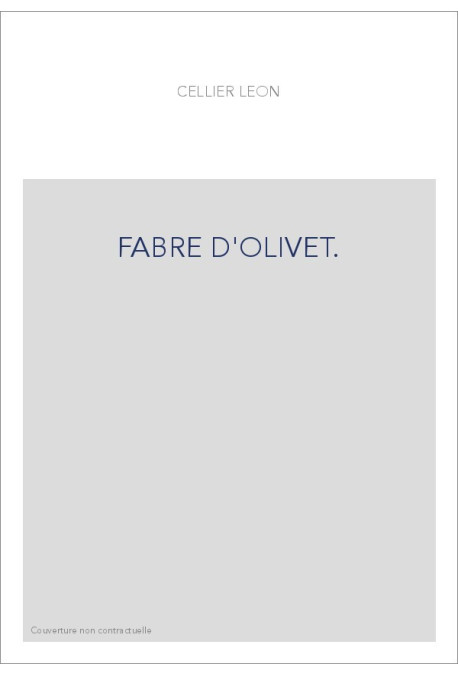 FABRE D'OLIVET.