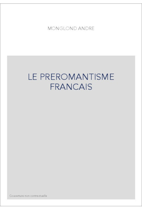 LE PREROMANTISME FRANCAIS