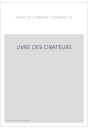 LIVRE DES ORATEURS