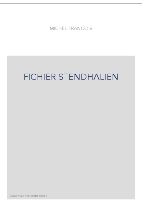 FICHIER STENDHALIEN