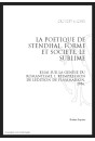 LA POETIQUE DE STENDHAL. FORME ET SOCIETE. LE SUBLIME