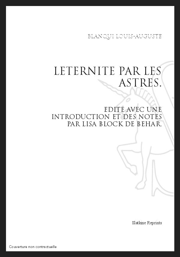 L'ETERNITE PAR LES ASTRES