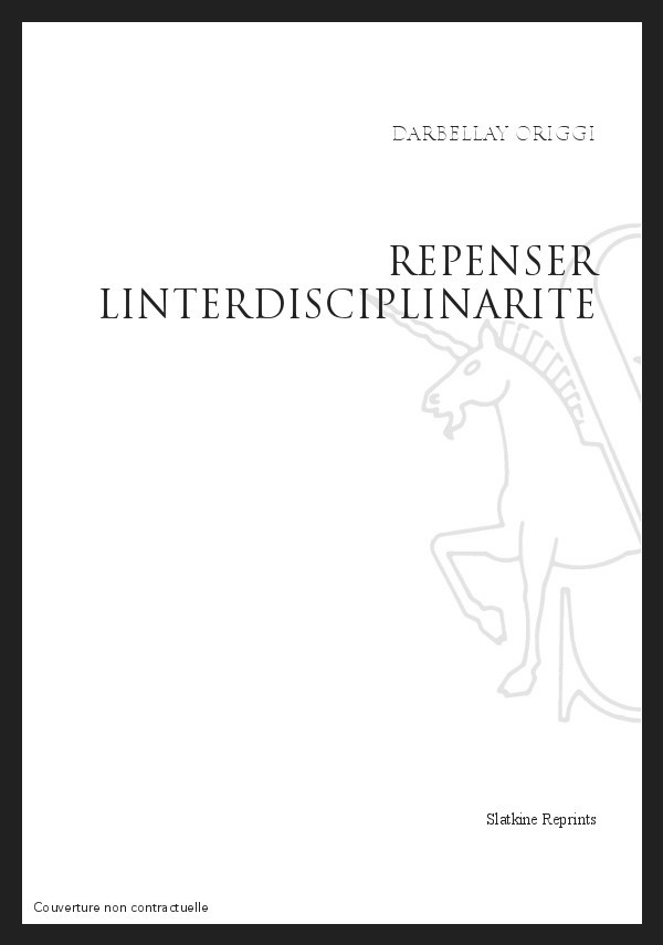 REPENSER L'INTERDISCIPLINARITE