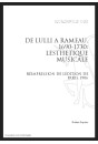 DE LULLI À RAMEAU, 1690-1730: L'ESTHÉTIQUE MUSICALE