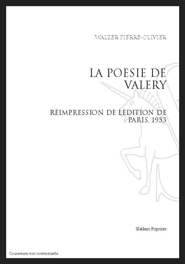 LA POESIE DE VALERY
