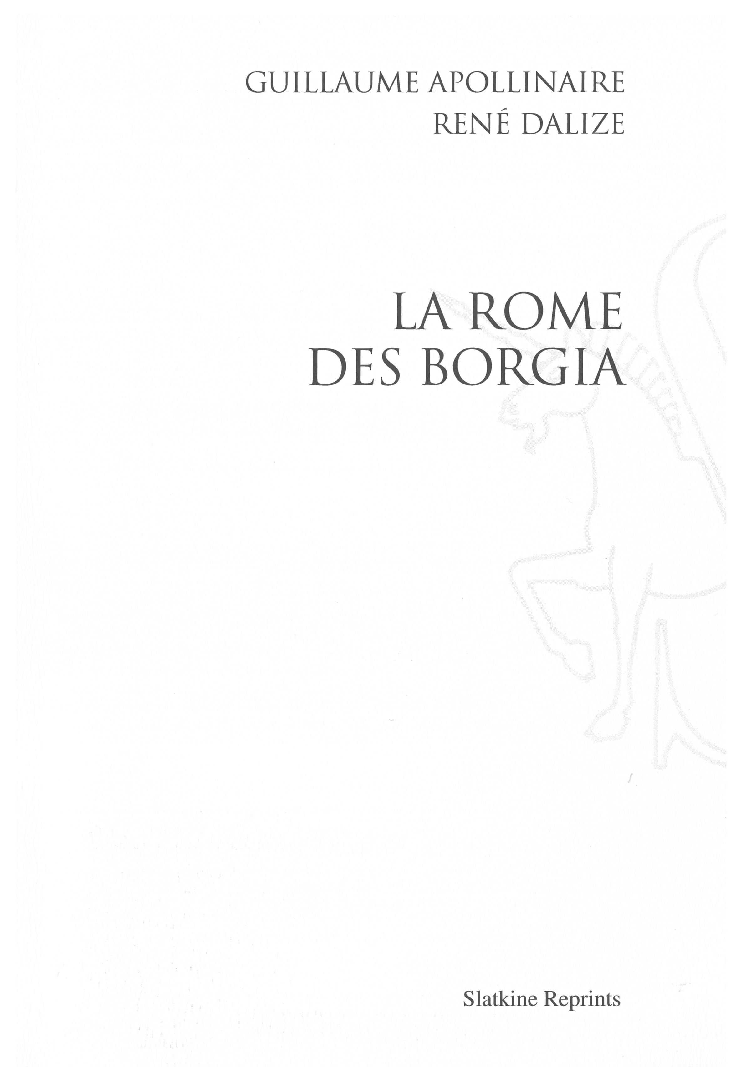 LA ROME DES BORGIA