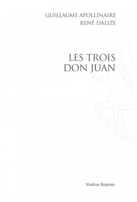 LES TROIS DON JUAN