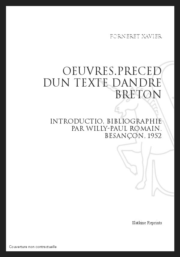 OEUVRES  PRECEDEES D'UN TEXTE D'ANDRE BRETON