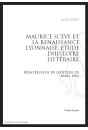 MAURICE SCEVE ET LA RENAISSANCE LYONNAISE   ÉTUDE D'HISTOIRE LITTÉRAIRE