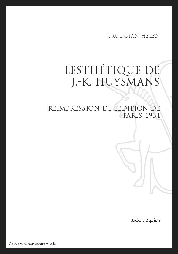 L'ESTHETIQUE DE JORIS KARL HUYSMANS