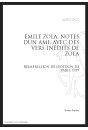 ÉMILE ZOLA   NOTES D'UN AMI   AVEC DES VERS INÉDITS DE ZOLA