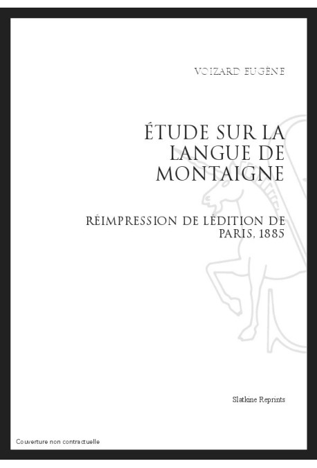 ÉTUDE SUR LA LANGUE DE MONTAIGNE