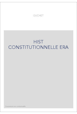 HIST CONSTITUTIONNELLE ERA