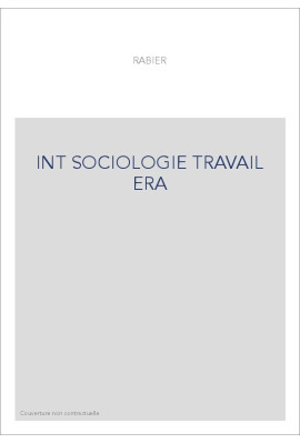 INT SOCIOLOGIE TRAVAIL ERA