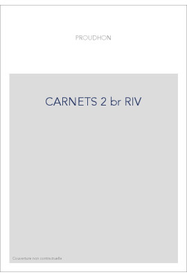CARNETS. TOME 2 : 1847-1848