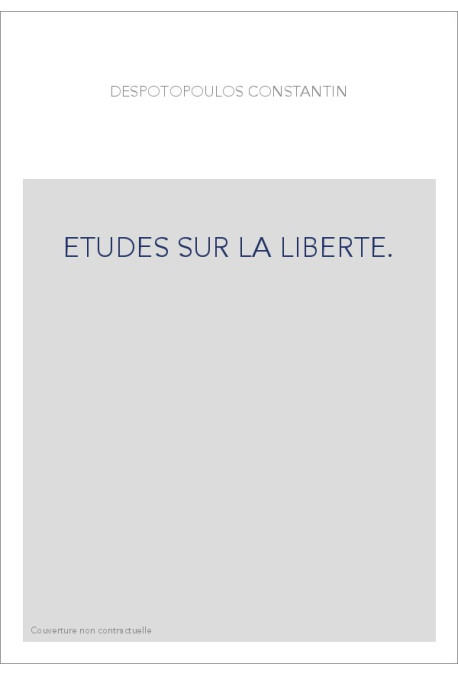 ETUDES SUR LA LIBERTE.