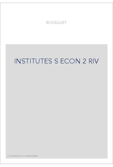INSTITUTES S ECON 2 RIV