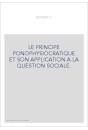 LE PRINCIPE PONOPHYSIOCRATIQUE ET SON APPLICATION A LA QUESTION SOCIALE.