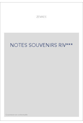 NOTES SOUVENIRS RIV***