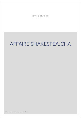 L'AFFAIRE SHAKESPEARE. EDITION ORIGINALE DE 1919
