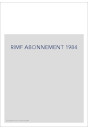 RIMF ABONNEMENT 1984