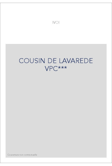 COUSIN DE LAVAREDE VPC***