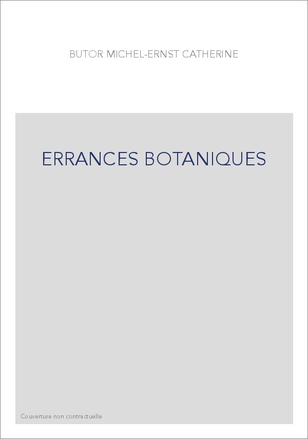ERRANCES BOTANIQUES