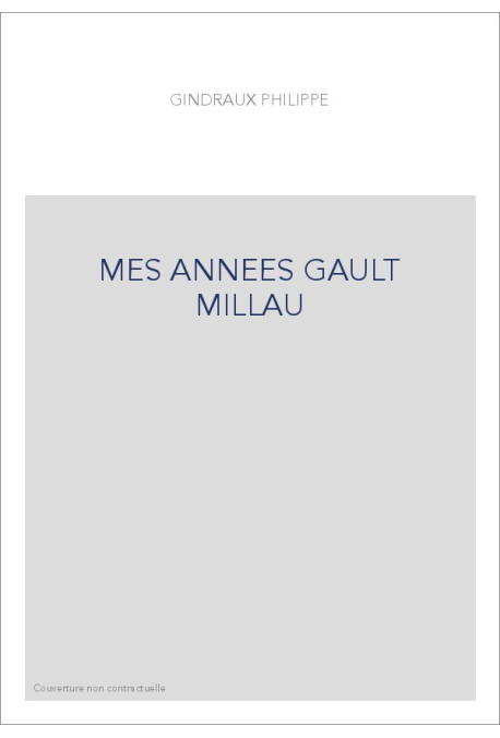 MES ANNEES GAULT MILLAU