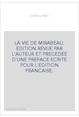 LA VIE DE MIRABEAU.