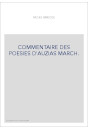 COMMENTAIRE DES POESIES D'AUZIAS MARCH.
