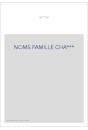LES NOMS DE FAMILLE.