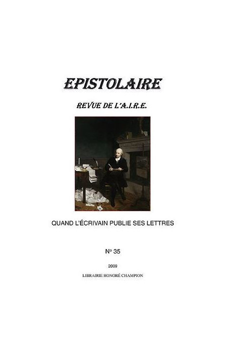 QUAND L'ECRIVAIN PUBLIE SES LETTRES