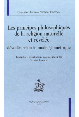 LES PRINCIPES PHILOSOPHIQUES DE LA RELIGION NATURELLE  ET RÉVÉLÉE