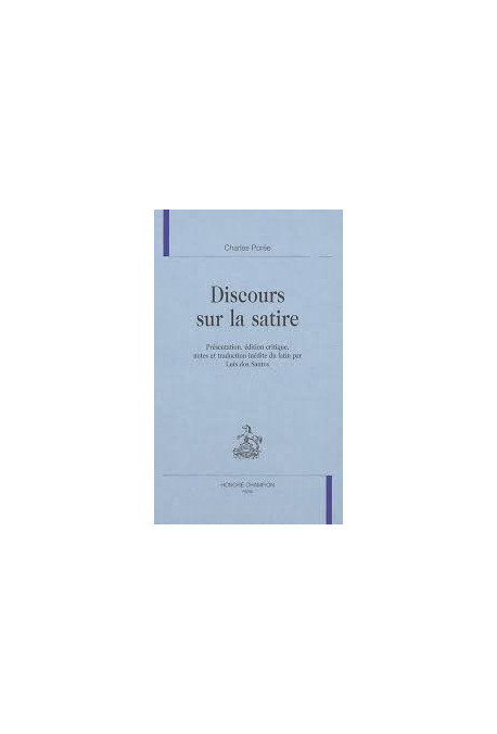 DISCOURS SUR LA SATIRE