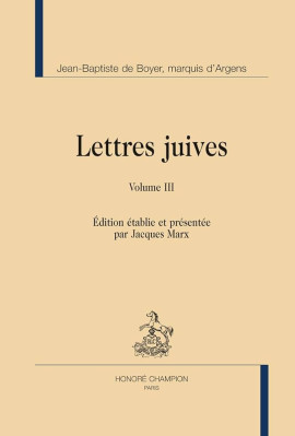 LETTRES JUIVES OU CORRESPONDANCE