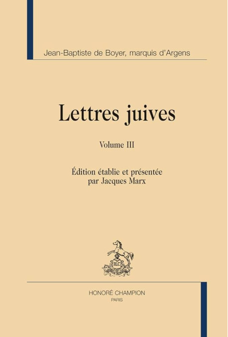 LETTRES JUIVES OU CORRESPONDANCE
