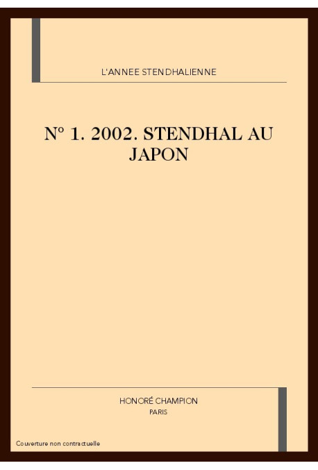 L'ANNEE STENDHALIENNE N°1 2002
