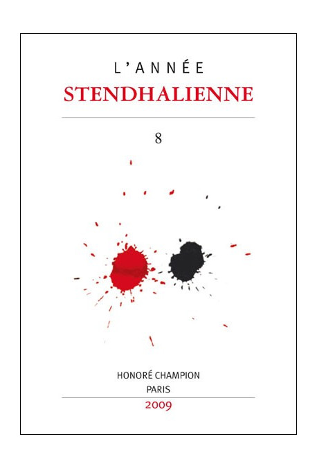 L'ANNÉE STENDHALIENNE N°8 2009