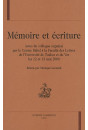 MEMOIRE ET ECRITURE