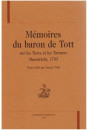 MEMOIRES DU BARON DE TOTT SUR LES TURCS ET LES         TARTARES. MAESTRICHT, 1785
