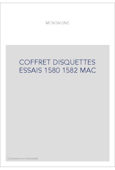 COFFRET DISQUETTES ESSAIS 1580 1582 MAC