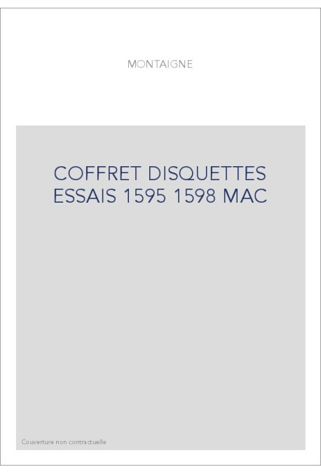 COFFRET DISQUETTES ESSAIS 1595 1598 MAC