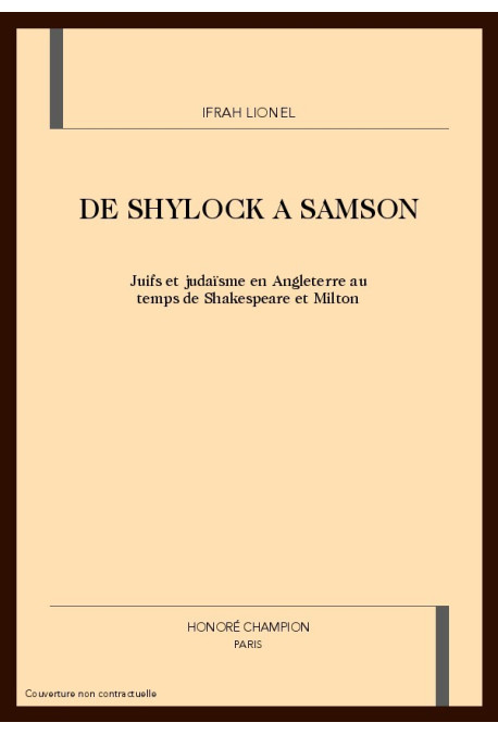 DE SHYLOCK A SAMSON