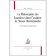 LA PHILOSOPHIE DES LUMIERES DANS L'EXÉGÈSE DE MOSES MENDELSSOHN