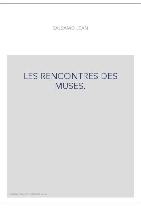 LES RENCONTRES DES MUSES.
